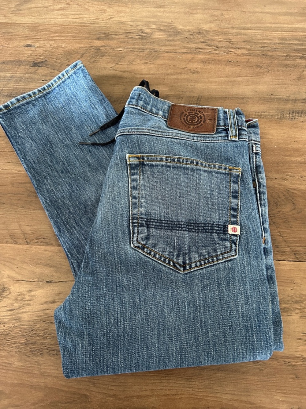 Element Men's Light Blue Relaxed Fit Jeans